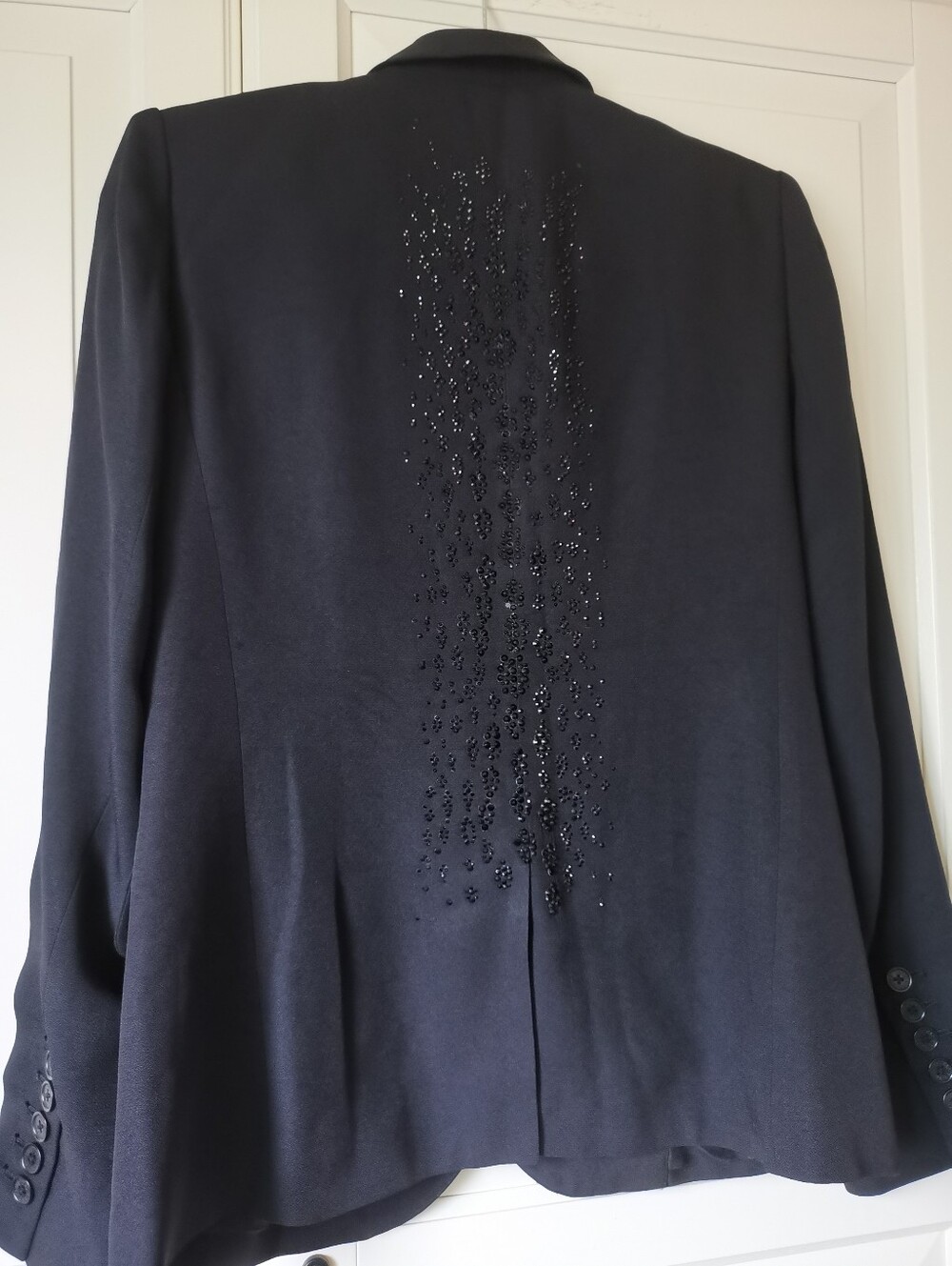 Zadig & Voltaire Volcan Deluxe Black Embellished Blazer Jacket
